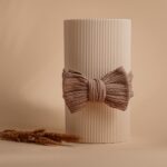 Панделка с плетка (Knitted) - Кафяв кестен