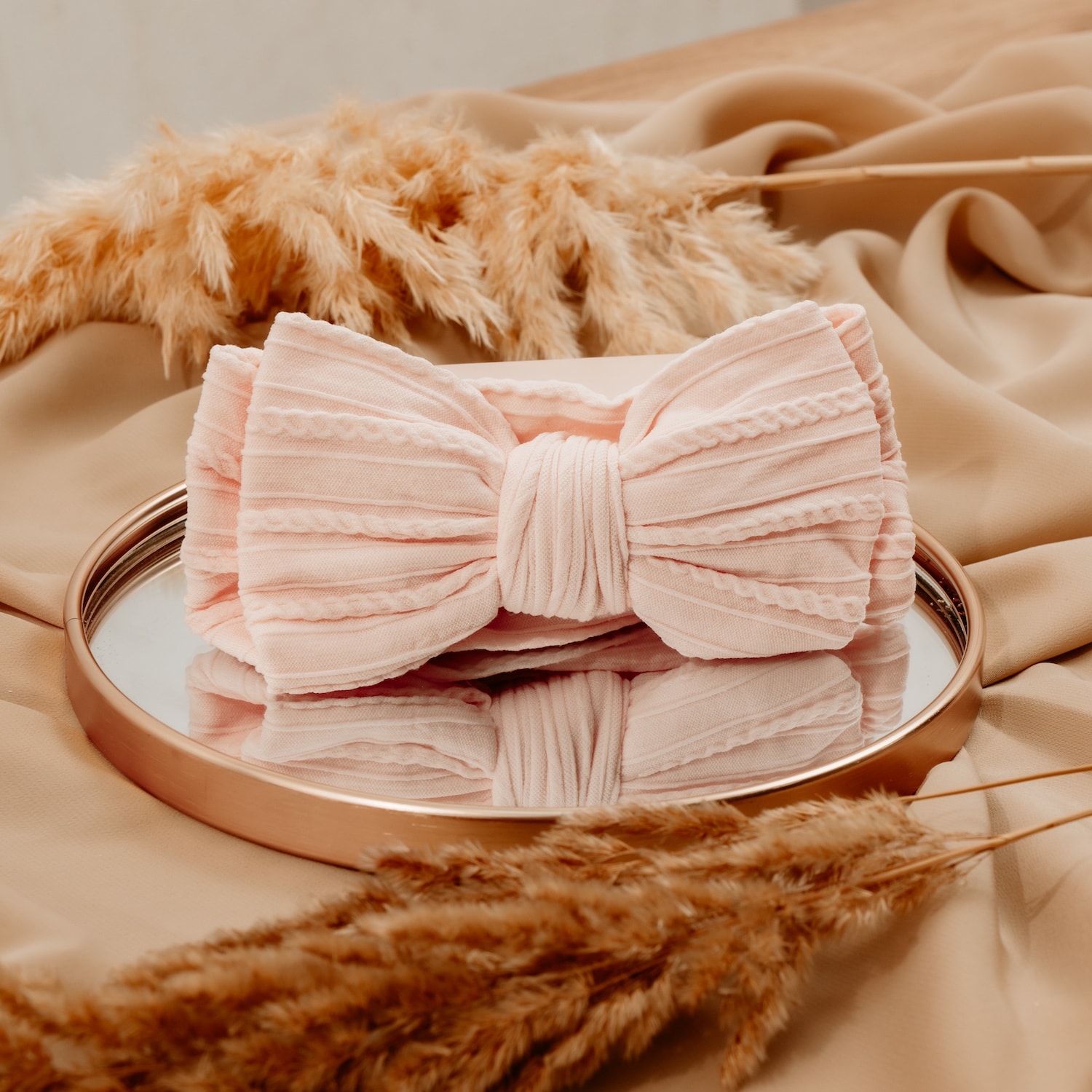 pandelka-s-pletka-marshmallow Панделка с плетка (Knitted) - Маршмелоу - Image 1